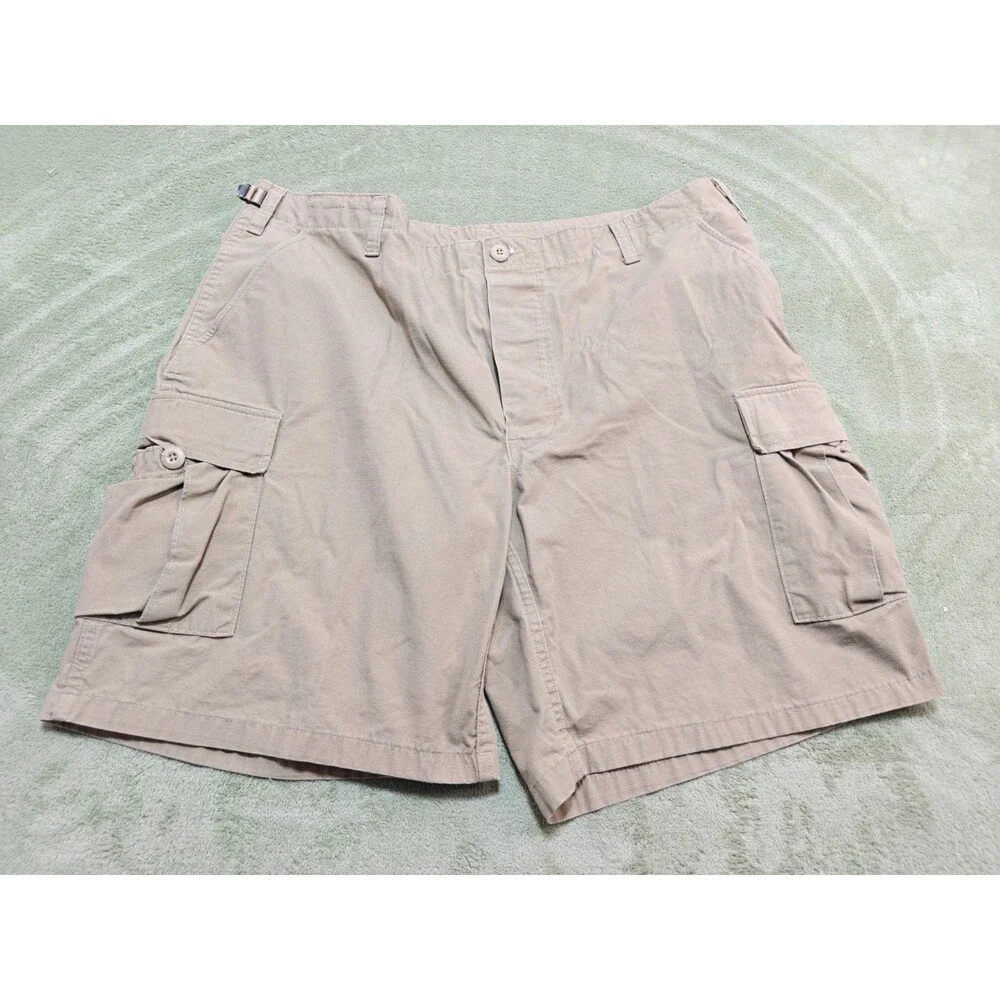 Tru-Spec Mens Cargo Shorts XL Tan Tactical Military Utility 100% Cotton